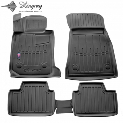 Guminiai 3D kilimėliai BMW 3 Touring F31 2011-2019 (Juodos spalvos)