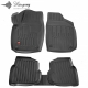 Guminiai 3D kilimėliai VOLKSWAGEN Polo Sedan 2010-2020 (Juodos spalvos)