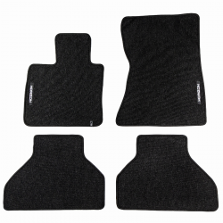 Veliūriniai HORIZON kilimėliai BMW X5 (E70) 2006-2013 (Juodos spalvos)