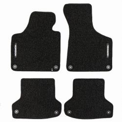 Veliūriniai HORIZON kilimėliai AUDI A3 (8P) Sportback 2003-2013 (Juodos spalvos)