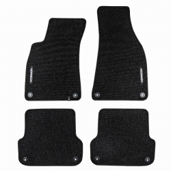 Veliūriniai HORIZON kilimėliai SEAT Exeo 2008-2013 (Juodos spalvos)