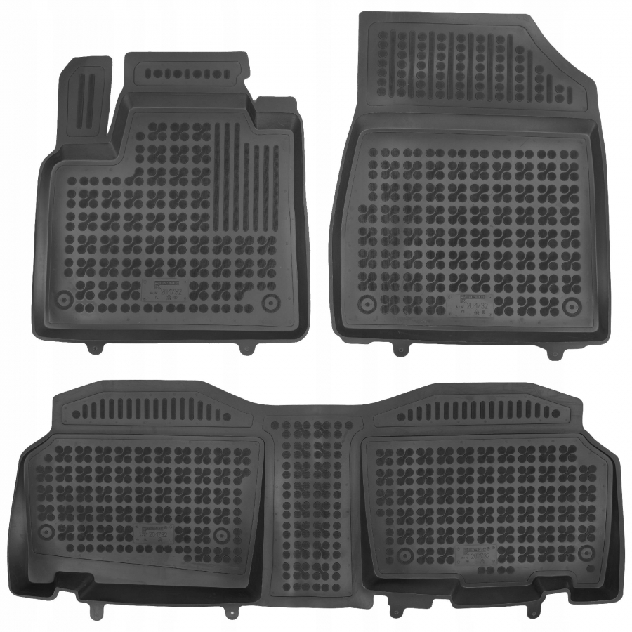 Guminiai kilimėliai RENAULT Kangoo III L1 (5 vietų) 2021→ (Paaukštintais kraštais)