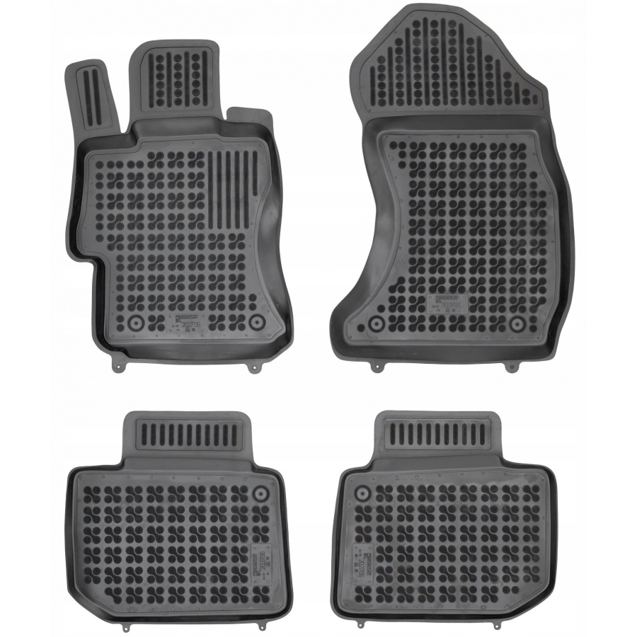 Guminiai kilimėliai SUBARU WRX STI 2014-2018 (Paaukštintais kraštais)