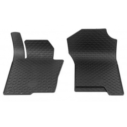 Guminiai kilimėliai NISSAN Navara 2014→ (Priekiniai, Juodos spalvos)