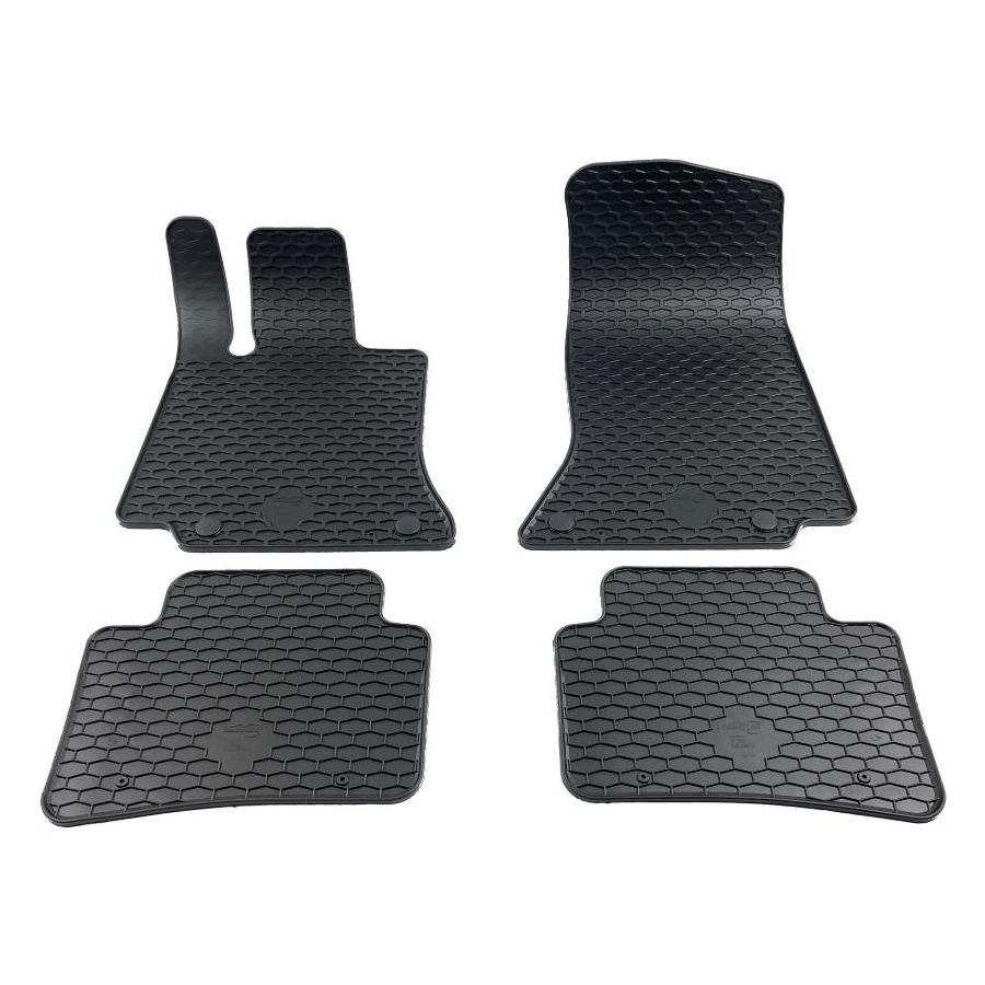 Guminiai kilimėliai MERCEDES BENZ E-Klasė Sedan (W214) 2023→ (Su originaliais tvirtinimais, Juodos spalvos)