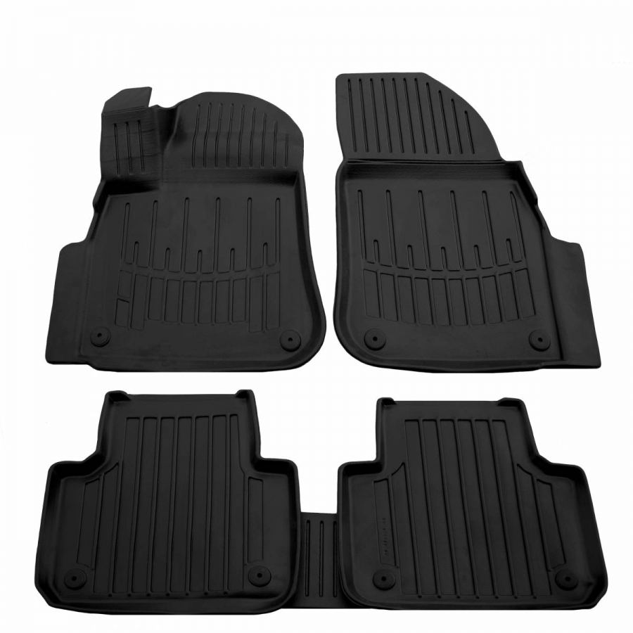 Guminiai 3D kilimėliai PORSCHE Cayenne (PO536) 2017→ (Juodos spalvos)