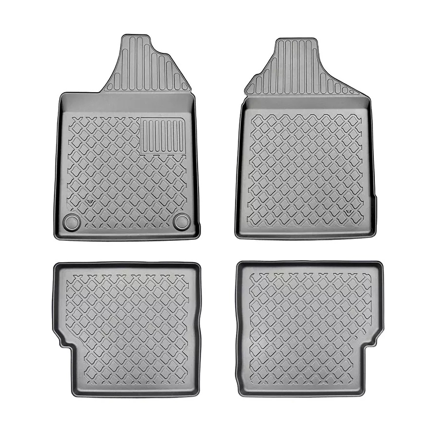 Guminiai (TPE) kilimėliai GuardLiner 3D AIXAM Crossline 2016→ (2 eilės, Paaukštintais kraštais)