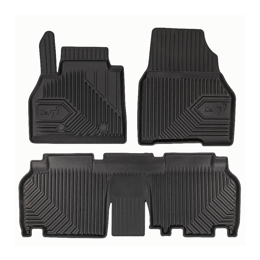 Guminiai kilimėliai No.77 RENAULT Kangoo II 2012-2021 (Su borteliais)