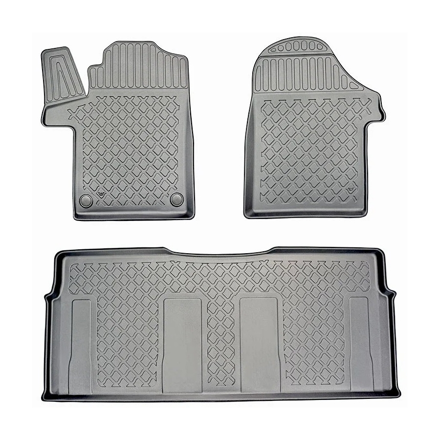 Guminiai (TPE) kilimėliai GuardLiner 3D MERCEDES BENZ Vito (W447) 2014→ (2 eilės, Paaukštintais kraštais)