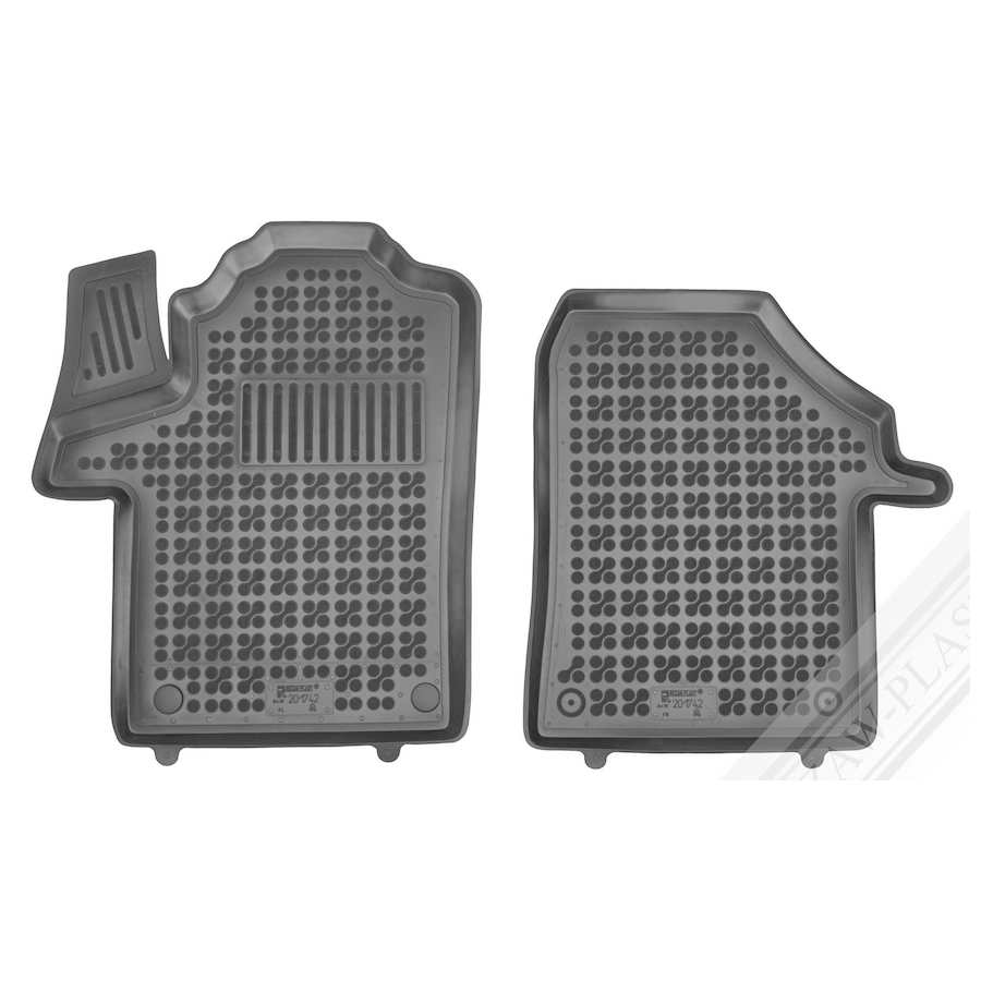 Guminiai kilimėliai MERCEDES BENZ Vito (W447) 2024→ (Priekiniai, Su pastiprinimu, Paaukštintais kraštais)