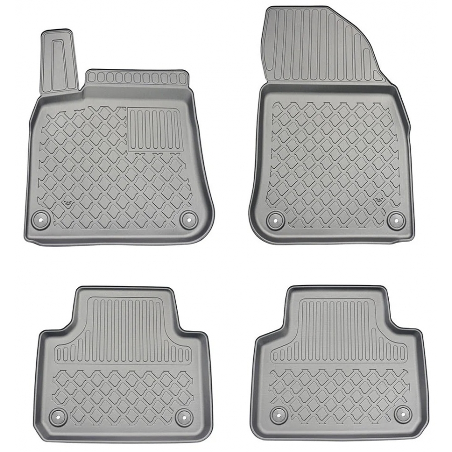 Guminiai (TPE) kilimėliai GuardLiner 3D VOLKSWAGEN Touareg (Facelift) 2023→ (Paaukštintais kraštais)