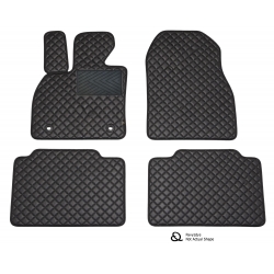 Odiniai kilimėliai QuiltyMats VOLVO XC60 2018- (Juoda-Juoda)