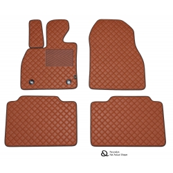 Odiniai kilimėliai QuiltyMats VOLVO XC60 2018- (Ruda-Ruda)