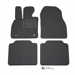 Kilimėliai QuiltyMats ALFA Romeo BRERA 2005-2010 (4 vnt.), Black-Gray /13-14