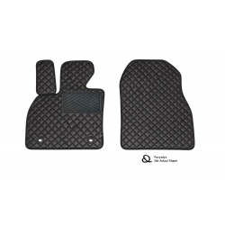 Kilimėliai QuiltyMats FIAT PANDA 2003-2012 (Van) (2 vnt.), Black-Black /11-12
