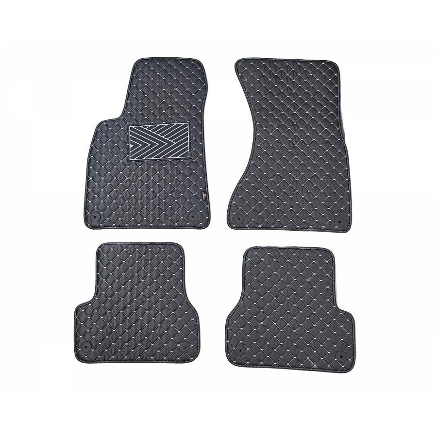 Kilimėliai QuiltyMats AUDI A6 2011-2018 (C7) (4 vnt.), Black-Gray /13-14