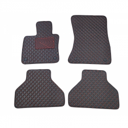 Kilimėliai QuiltyMats BMW X5 2007-2013 (E70) (4 vnt.), Black-Red /16-14