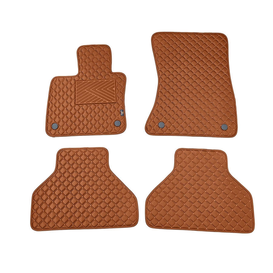 Kilimėliai QuiltyMats BMW X5 2007-2013 (E70) (4 vnt.), Brown-Brown /55-14