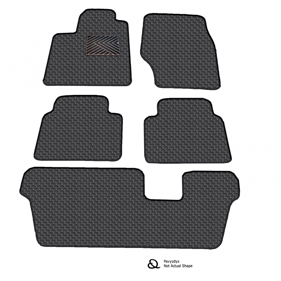 Kilimėliai QuiltyMats CHRYSLER PACIFICA 2021-> (I, II ir III eilės, Hibridas) /13-MAX4