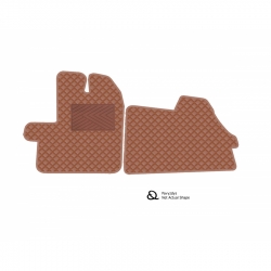 Kilimėliai QuiltyMats FORD TRANSIT 2013-2022 (2 vnt.), Brown-Brown /55-12