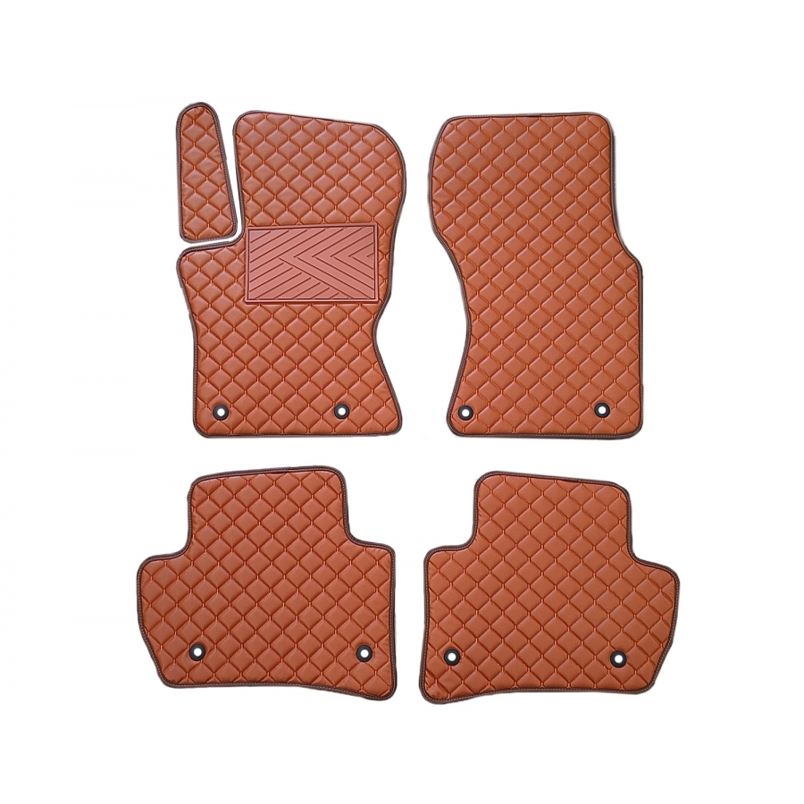 Kilimėliai QuiltyMats JAGUAR F-PACE 2016-2025 (5 vnt.), Brown-Brown /55-14