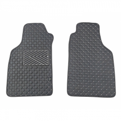 Odiniai kilimėliai QuiltyMats LIGIER JS50 2012→ (Juodos spalvos - Pilkais dygsniais)