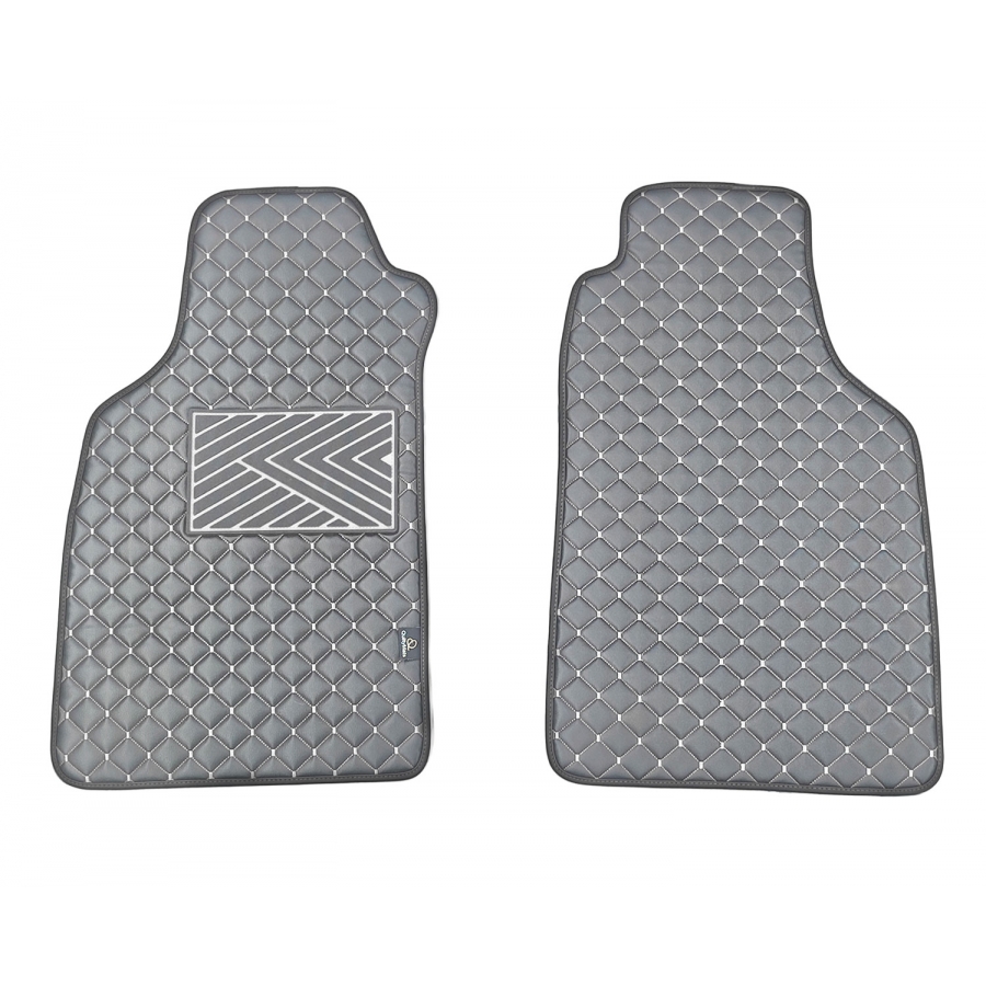 Odiniai kilimėliai QuiltyMats LIGIER JS50 2012→ (Pilkos spalvos - Pilkais dygsniais)