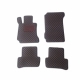 Odiniai kilimėliai QuiltyMats MERCEDES BENZ C-Klasė W204 2007-2014 (Juodos spalvos - Raudonais dygsniais)