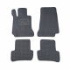 Odiniai kilimėliai QuiltyMats MERCEDES-BENZ C-Klasė W205 2014-2021 (Juodos spalvos - Pilkais dygsnia
