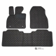 Odiniai kilimėliai QuiltyMats OPEL OPEL COMBO (Keleivinis) 2012-2017 (2 eilės) (Juodos spalvos - Juodais dygsniais)