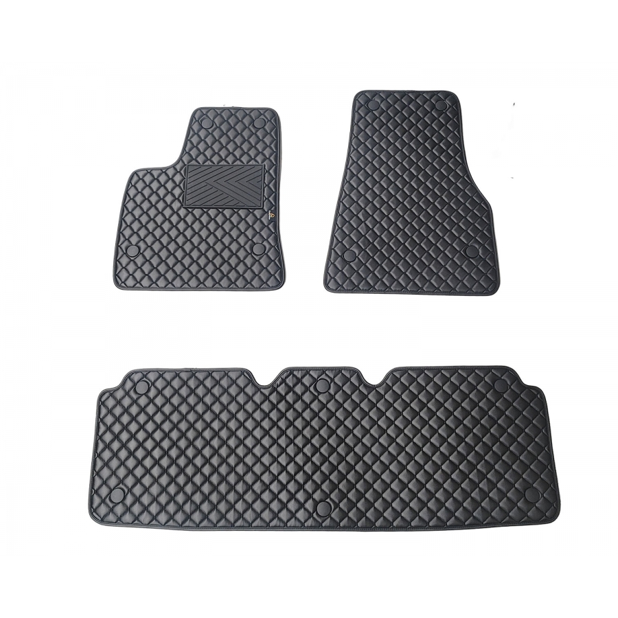 Kilimėliai QuiltyMats TESLA MODEL S 2012-2026 (3 vnt.), Black-Black /11-16