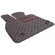 Odiniai kilimėliai QuiltyMats VOLKSWAGEN FOX 2005-2011 (Juodos spalvos - Raudonais dygsniais)