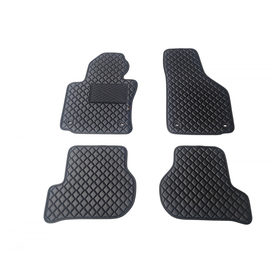 Kilimėliai QuiltyMats VOLKSWAGEN GOLF 2003-2009 (4 vnt.), Black-Black /11-14