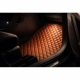 Odiniai kilimėliai QuiltyMats VOLKSWAGEN SHARAN (4 vietų) 2010-2023 (2 eilės) (Rudos spalvos - Rudais dygsniais)