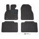 Odiniai kilimėliai QuiltyMats VOLKSWAGEN TIGUAN 2016-2024 (Juodos spalvos - Juodais dygsniais)