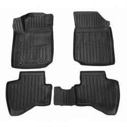 Guminiai 3D kilimėliai CITROEN C1 2014-2022 (Juodos spalvos)