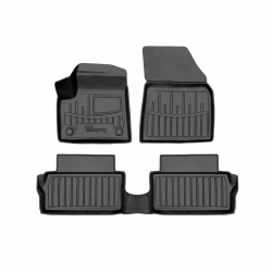 Guminiai 3D kilimėliai CITROEN e-C3 2024→ (Juodos spalvos)