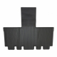 Guminiai 3D kilimėliai VOLKSWAGEN Caravelle (T7) 2022→ (2 eilė, Juodos spalvos)