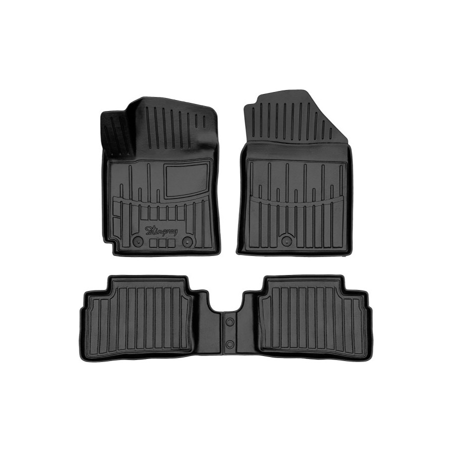 Guminiai 3D kilimėliai HYUNDAI i10 (IA) 2013-2019 (Juodos spalvos)