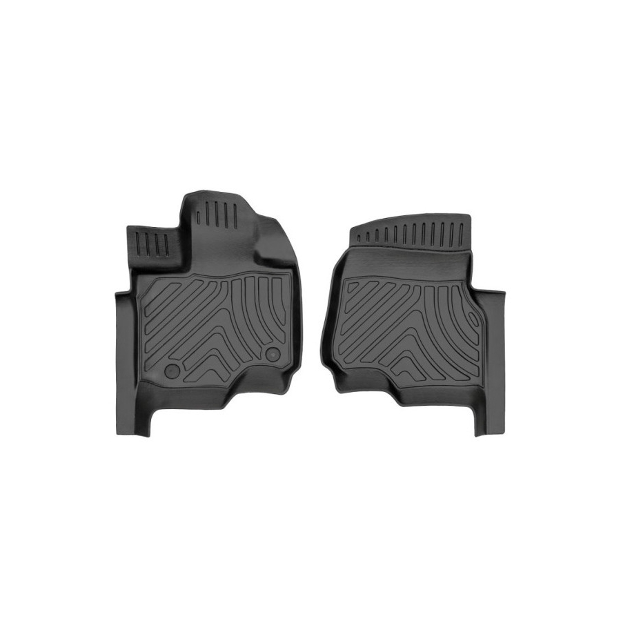 Guminiai 3D kilimėliai FORD F-150 Lightning 2022→ (Priekiniai, Juodos spalvos)