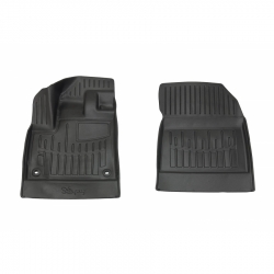 Guminiai 3D kilimėliai FIAT Doblo (K9) 2022→ (Priekiniai, Juodos spalvos)