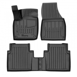 Guminiai 3D kilimėliai VOLKSWAGEN ID.6 2021→ (Juodos spalvos)