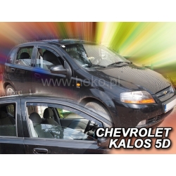 Vėjo deflektoriai CHEVROLET KALOS 5 durų Hatchback 2004-2008 (Priekinėms durims)
