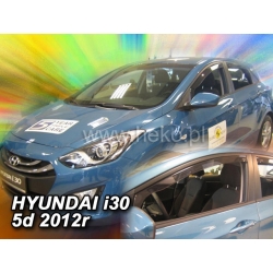 Vėjo deflektoriai HYUNDAI i30 Hatchback 5 durų 2012-2017 (Priekinėms durims)