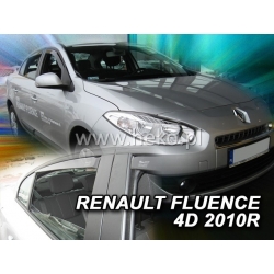 Vėjo deflektoriai RENAULT FLUENCE 4 durų 2010→ (Priekinėms ir galinėms durims)