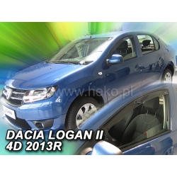 Vėjo deflektoriai DACIA LOGAN II 4 durų 2013→ (Priekinėms durims)