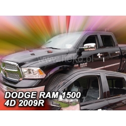 Vėjo deflektoriai DODGE RAM 1500 IV 4 durų 2009→ (Priekinėms ir galinėms durims)