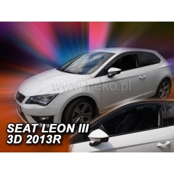 Vėjo deflektoriai SEAT LEON III 3 durų 2013→ (Priekinėms durims)