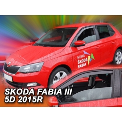 Vėjo deflektoriai SKODA FABIA III 5 durų Hatchback 2014→ (Priekinėms durims)