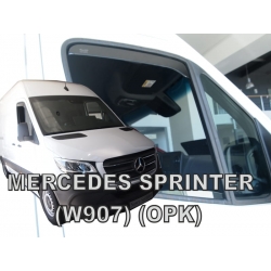 Vėjo deflektoriai MERCEDES BENZ Sprinter (W907) 2018→ (Viršutinė juostelė, Priekinėms durims)